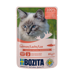 BOZITA KAWAŁKI W GALARETCE Z ŁOSOSIEM SASZETKA 85G